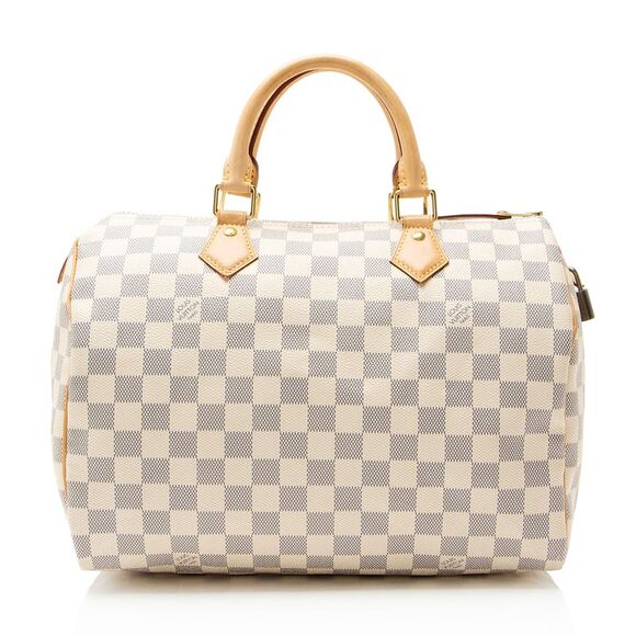 Louis Vuitton Damier Azur Speedy 30 Satchel